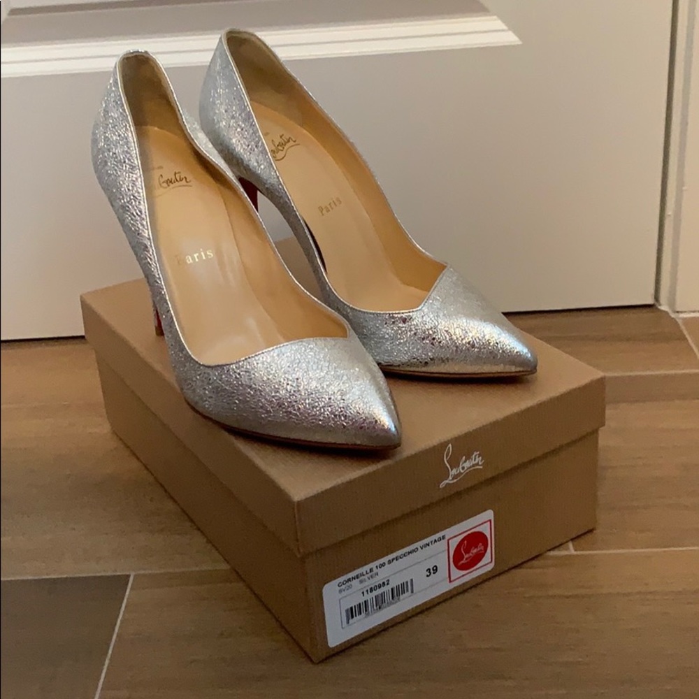Christian Louboutin Corneille Silver 100 Specchio